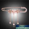 nouveau Gros- Hijab Pins Rose Or plaqué Épingle De Sécurité Broche De Mode De Luxe Strass Hommes Broches Pour Costume Foulards Corsage Pull Col