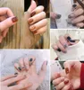 9 fogli / Set Mixed Nail art design Adesivi Luna Glitter Stickers copertura completa Slider avvolge per i bambini della donna incinta Decor Manicure