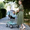 Baby Stroller Multifunctional 3 in 1 Baby Stroller High Landscape Folding Carriage Gold Newborn
