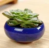 Garden Supplies Practical Round Ceramics Pot Breathable Mini Planters For Home Desktop Succulent Plants Flowerpot