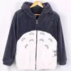 New Harajuku Totoro Kawaii Hoodie Sweatshirt My Neighbor My Cosplay Fleece Overcoat مع أذنين Harajuku Cute Jackets Christmas MX200812