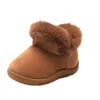 Erkekler Snow Botlar Kış Sıcak Çocuk Ayak bileği patik Peluş Peluş Sıcak Slip-On Açık Bebek Yürümeye Başlayan Yürümeye Başlayan Botlar Çocuklar Yağmur Çimleri Spor Ayakkabı