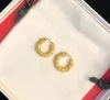 Pendientes circulares Pendientes de perlas Diseñador 18K chapado en oro Joyería de latón Joyería de lujo Esfera para damas Fiesta de Navidad Regalo9722433