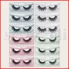 Uzatma Makyaj Sahte Göz Lashes 3D Serisi yukarı 12pairs / lot 3D Vizon Kirpikleri Doğal Yanlış Eyelashes 3D Vizon Kirpikler Yumuşak yapmak