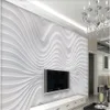Moderne minimalistische driedimensionale abstracte curve wallpapers TV achtergrond Muur 3D stereoscopisch behang