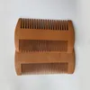 Peignes à barbe en bois épais Burlywood Double face Soins Peigne à cheveux Coiffure étroite Brosse de coiffure Poche Barber Ménage 1 85my F2