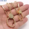 MHSSUN -mode kan öppna Buckle Cubic Zircon Pendant Necklace Appronsation Chunky Chain Halsband för smyckespresent 1pc Nyest4544585