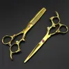 Professional 6 tum Japan 440C Dragon Cut Hair Scissors Cutting Shears Salon Thinning Sissors Barber Makas Frisör SCISSORS256381298