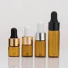 1ml 2ml 3m 5ml Clear Glass Essential Oil Dropper Bottles High Quality Mini Empty Eye Dropper Perfume Cosmetic E Liquid Sample LX2975