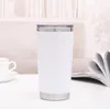 16 ألوان 20oz tumblers الفولاذ المقاوم للصدأ فراغ معزول مع أغطية مزدوجة جدار النبيذ الزجاج الحرارية كوب القهوة أكواب عيد الميلاد حزب الهدايا