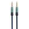 Pleciony Przewód Aux Wysokiej Jakości Stereo Audio Cable 4Poles 3.5mm Męski męski Słuchawki Jack Linia pomocnicza dla iPhone Samsung