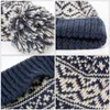 Casual Sticked Beanie Hat Women Autumn Winter Hat Tryck Skidåkning Plush Fashion Warm Winter Hats Sticked Cotton Women