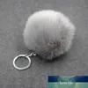 3.15 inch pluizige faux bont bal charme pom pom auto sleutelhanger handtas sleutelhanger 24 kleur fba drop shipping c95q