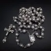 Christian Catholicism Natural Freshwater Pearls High-end Rosary Cross Necklace Religion Accessories Christmas Gift