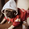 [MPK Dog Wear] Grandy Sweats à capuche pour petits chiens, mignon bouledogue français Sweat à capuche, T-shirt frais pour Frenchie