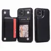 Andd1y_top Luxury PU Skórzane etui na telefon dla iPhone 13 12 11 Pro Max Portfel Case XR XS SE Back Cover Kickstand Torba