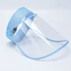 FREE DHL Ship In Stock Protective Face Shield Reusable Full Face Protective Mask Saliva Protection Clear Plastic Visor Respirator FY8105