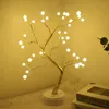 Lampada per albero a batteria Luci decorative a LED Luci notturne per albero Fata USB Touch Desk Tavolo Camera da letto per bambini Bianco caldo Notte Comodino8336582