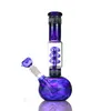 Pipe à eau narguilé recycleur bong Couleur bleue Bongs en verre Scientific W Catcher Oil Rigs