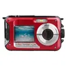 Waterdichte Digitale Camera Onderwater Camera Video Recorder Selfie Dual Sn DV-opnamecamera (rood)