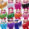 Belly Dance Costume Shine Tassel Fringe Hip Belt Waist Wrap Skirt Dancing Costume Shine Tassel Fringe Hip Belt Waist