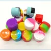 2ML 3ml 5ml 7ml 11ml 22ml Packing round silicone storage box multicolor optional oil boxes cigarette paste jars dab wax container dry herb