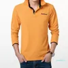 Hot Sale Designer Fashion Brands Polo Shirt Embroidered reathable Casual Polos Long Sleeve Polo Shirts For Men Slim Fit Size Size M-3XL