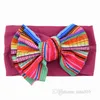 Enfants Bow Tie impression Bandeaux Filles Bowknot Bandeaux Doux Nylon Élastique Bandeau Cheveux Accessoires pour Enfants Party Favor T500270