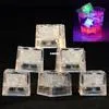 LED Ice Cubes Bar Fast Slow Flash Auto Changing Crystal Cube Water-Actived Light-up 7 Color For Romantic Party Wedding