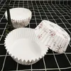 300pcs Cake Papers Cup PET Film High Temperature Baking Resistance Oil-Proof Bread Paper Tray 9x3cm