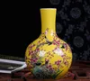 Jingdezhen Ceramic Plum Big Vase Colorful flower vase flower arrangement new Chinese living room home decoration