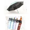 日当たりの良い雨の傘の女性防水防風太陽色合い傘旅行携帯用uv保護3折り傘DBC DH0842