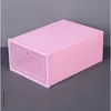 Transparent Rectangle Storage Shoe Flip Box Love Heart Thickening Shoes Drawer Case Multi Color High Quality 2 75fd G2