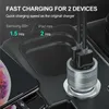 36 Вт Быстрая зарядка 3.0 Двойное автомобильное зарядное qc для iPhone Samsung Fast Car Rathing для Huawei Xiaomi мобильный телефон USB зарядное устройство