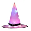 Glowing Witch Hat LED Halloween Hanging Lighted Witch Hat Decorations Outdoor Party Masquerade Props Party Ornament