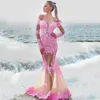 Elegant O Neck Off The Shoulder Long Mermaid Evening Dresses Custom Made With Lace Appliques Formal Evening Gowns Mariage