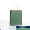 100 Stück Kraftpapier Einzelhandel Shopping Merchandise Party Geschenktüten 8" x 4" x 11" mit Seilgriffen
