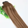 옴브 딸기 꿀 금발 갈색 하이라이트 인간의 머리카락에서 한 조각 클립 5 클립 레미 인간의 머리 당 레이스와 5clips