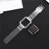 Soft TPU Watchband Strap Bands With Full Protective Case Frame Armor for Apple Watch iWatch 38/40mm 42/44mm