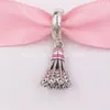Andy Jewel Authentic 925 Sterling Silver Beads Badminton Birdie Dange Charm Charms past Europese Pandora Style Jewelry armbanden ketting 799025C01