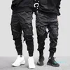 Marchwind merk hiphop jongen multi-pocket elastische taille ontwerp harem broek mannen streetwear punk casual broek jogger mannelijke dansende zwarte broek
