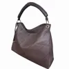 Atacado PU couro marrom flor bolsas mulheres sacos marrom xadrez sacos de ombro bolsa senhora saco de messenger 41cm