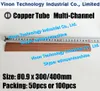 Tube en cuivre multicanal 0,9 x 400 mm (50 ou 100 pièces) Tube multitrous EDM Diamètre d'électrode en cuivre = 0,9 mm Longueur = 400 mm pour perceuse EDM