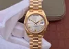 Super Mens Watches Golden White Roman Dial Men Automatic Cal 3255 Movement Eta Watch CR TW Day Date 228238 Yellow Gold President248i