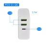 45W PD Charger USB C Power Adapter PDQC30 TYPEC 3Port Wall Charge for USBC Laptops MacBook xiaomi Samsung Chargers6431317