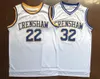 船から出荷＃LOVE and Basketball Movie Jersey Quincy 22 #MCCALL CRENSHAW 32＃Monica Wright 100％ステッチジャージ高品質