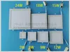 Düz Işık Süper İnce Yuvarlak Kare Gömme Tavan LED Panel Lambası Işık 24 W 18 W 15 W 12 W 9 W 6 W 3 W AC85-265V gömülü Alüminyum PMMA KURULUM