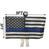 3x5ft Polyester USA Flaggor USA Stjärnor Stripes US Amerikanska Banners 90x150cm Amerika Svart Vit Blå Flyga Flaggor VT1457