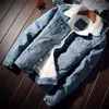 Giacche da uomo Giacca e cappotto da uomo Trendy Warm Fleece Denim 2022 Winter Fashion Mens Jean Outwear Cowboy maschile Plus Size 5XL1