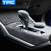 Alcantara Car Gear Shift Cover Instrumentpanel Bil inredning gjutning för BMW G20 G28 325LI 325I 3 Series 2020 ~ Accessaries